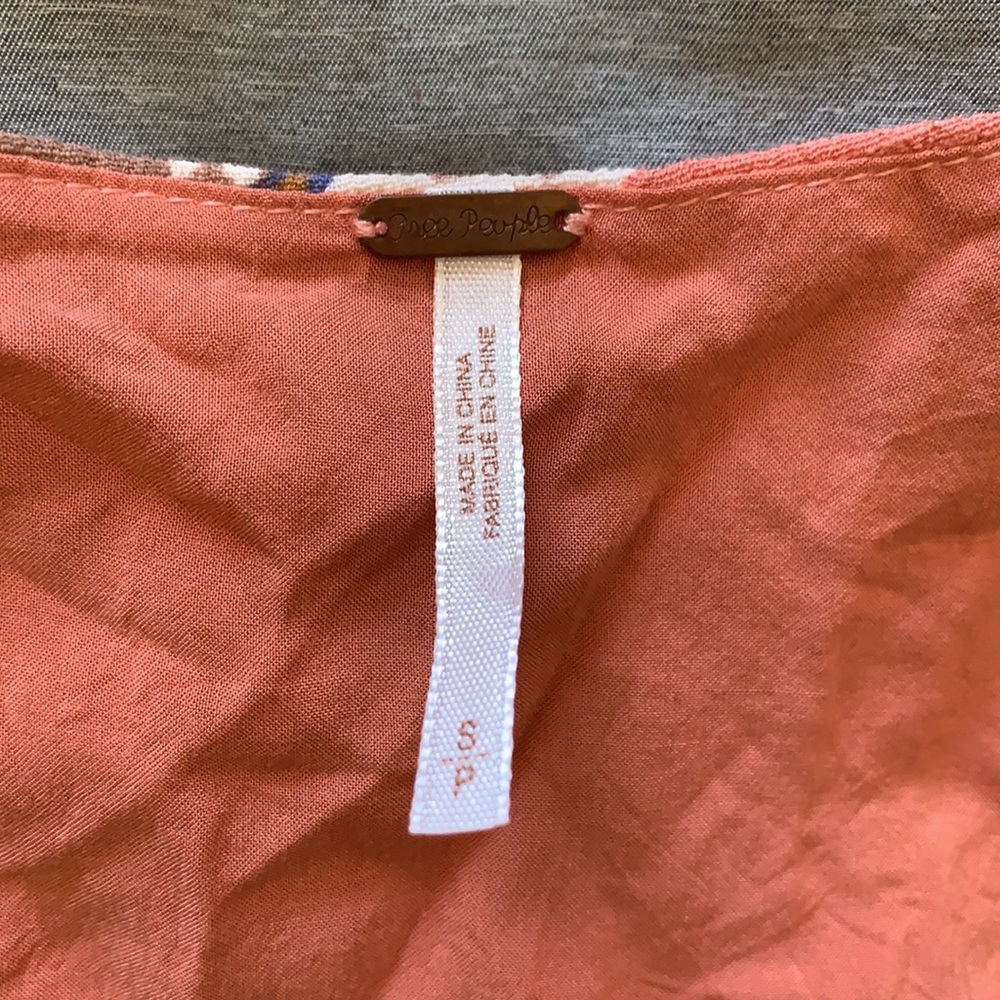 Free people wanderer mini boho dress preowned S - Picture 6 of 12